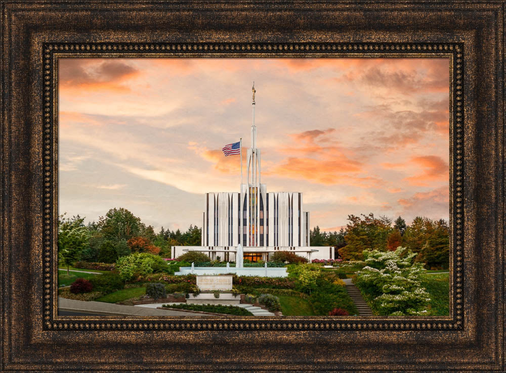 Seattle Temple - Sunset