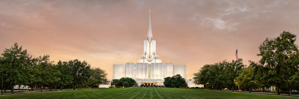 Jordan River Temple - Evening Panoramic