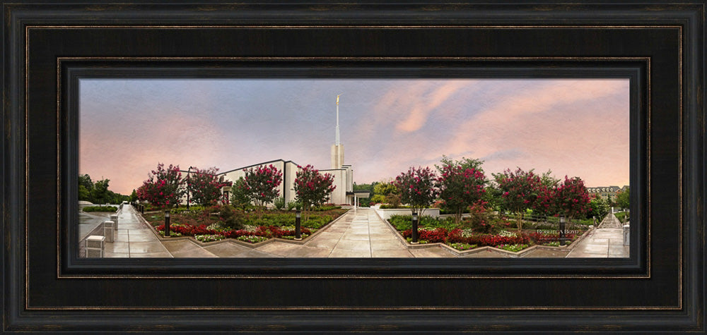 Atlanta Temple - Blossoming Trees Panoramic