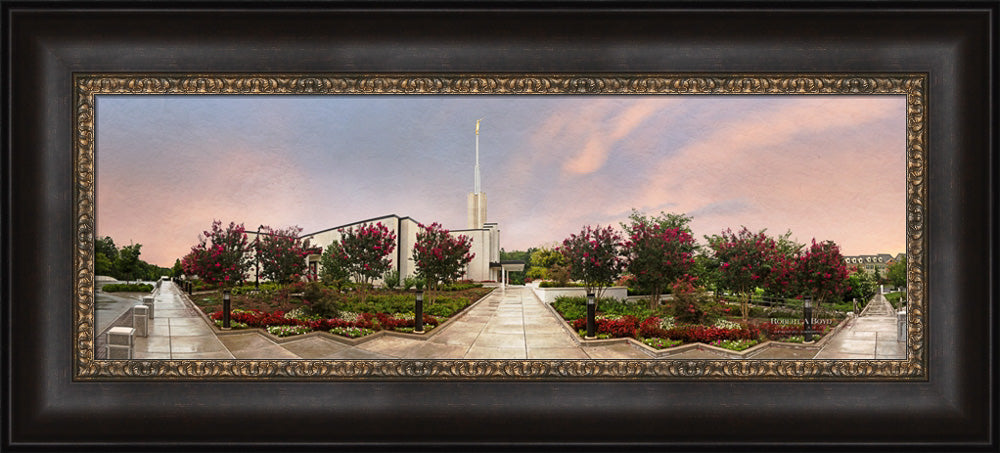 Atlanta Temple - Blossoming Trees Panoramic