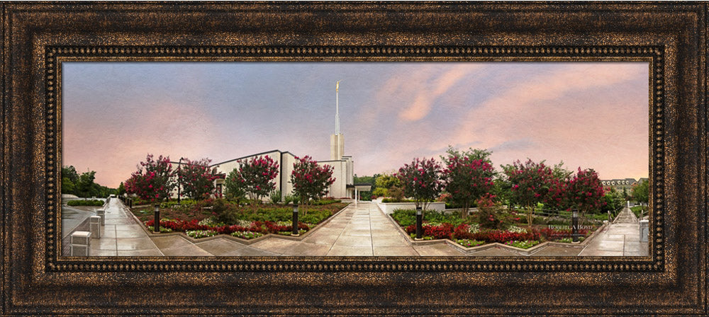 Atlanta Temple - Blossoming Trees Panoramic