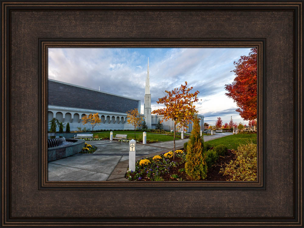 Boise Temple - Autumn Fountains