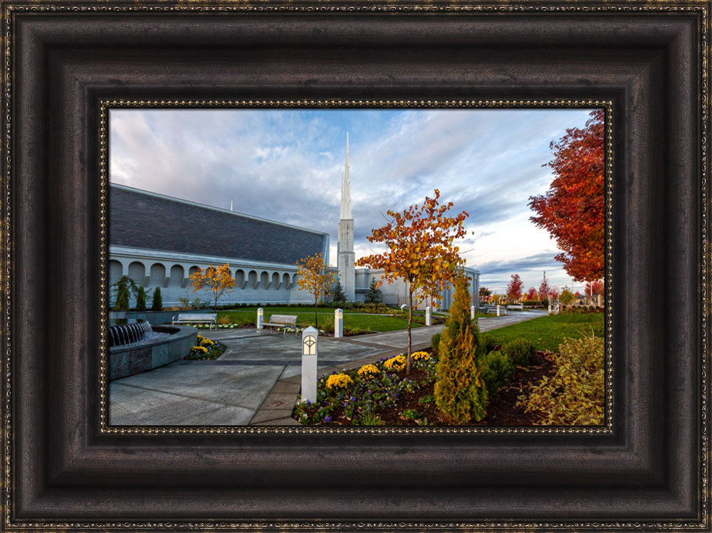 Boise Temple - Autumn Fountains