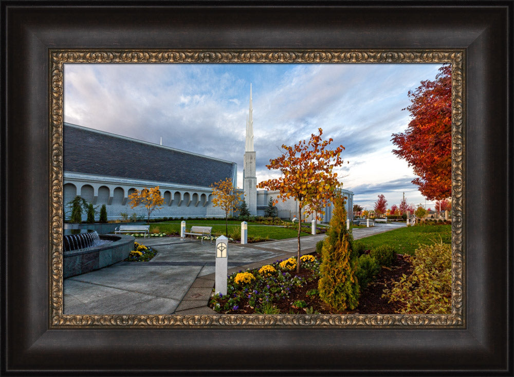 Boise Temple - Autumn Fountains