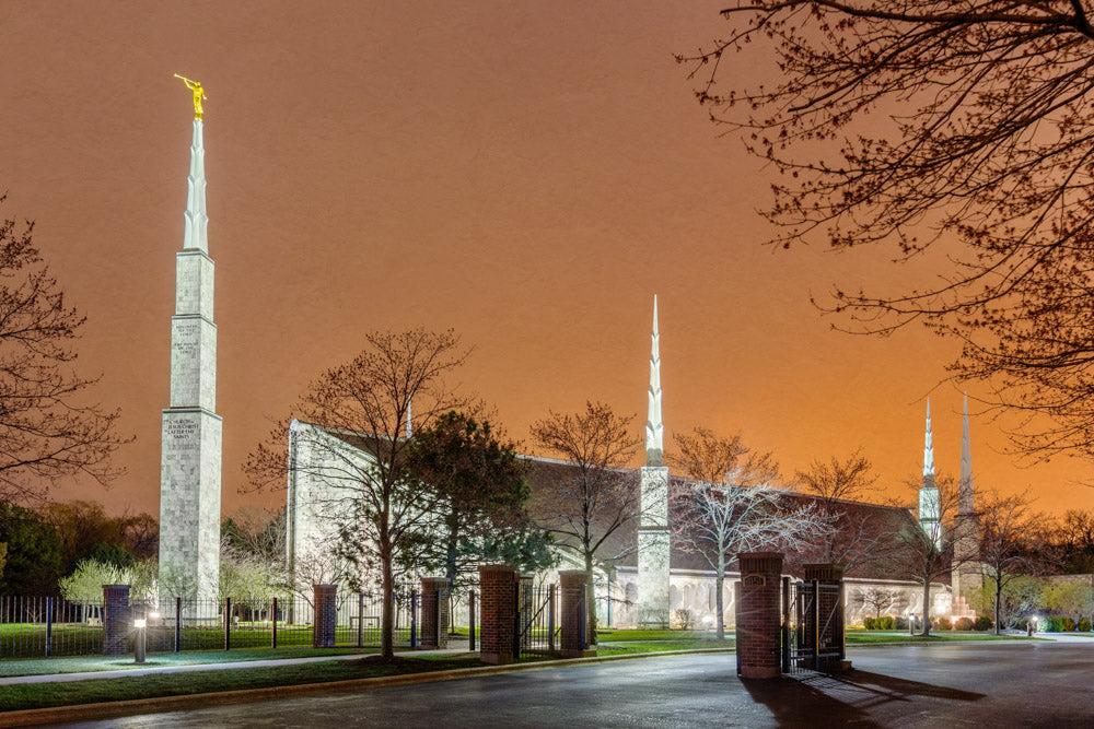 Chicago Temple - Evening Glow