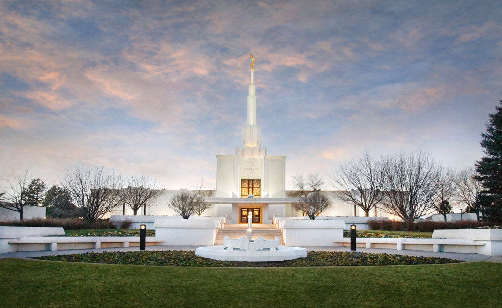 Denver Temple - Winter Sky