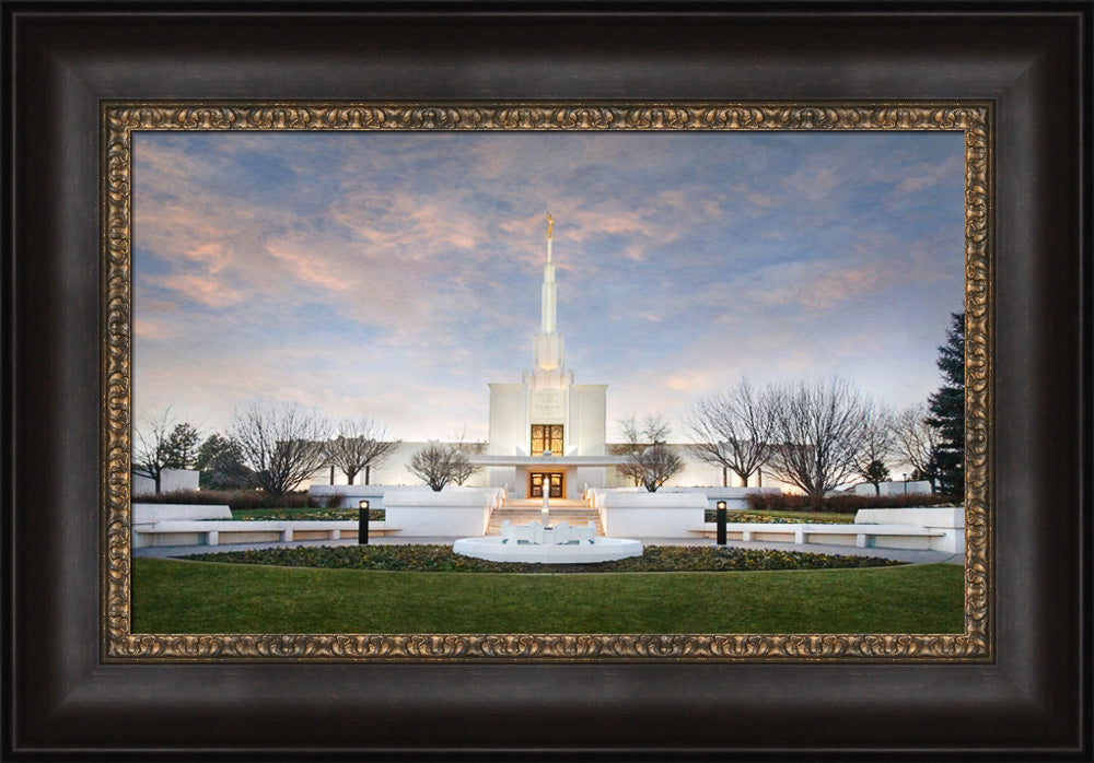 Denver Temple - Winter Sky