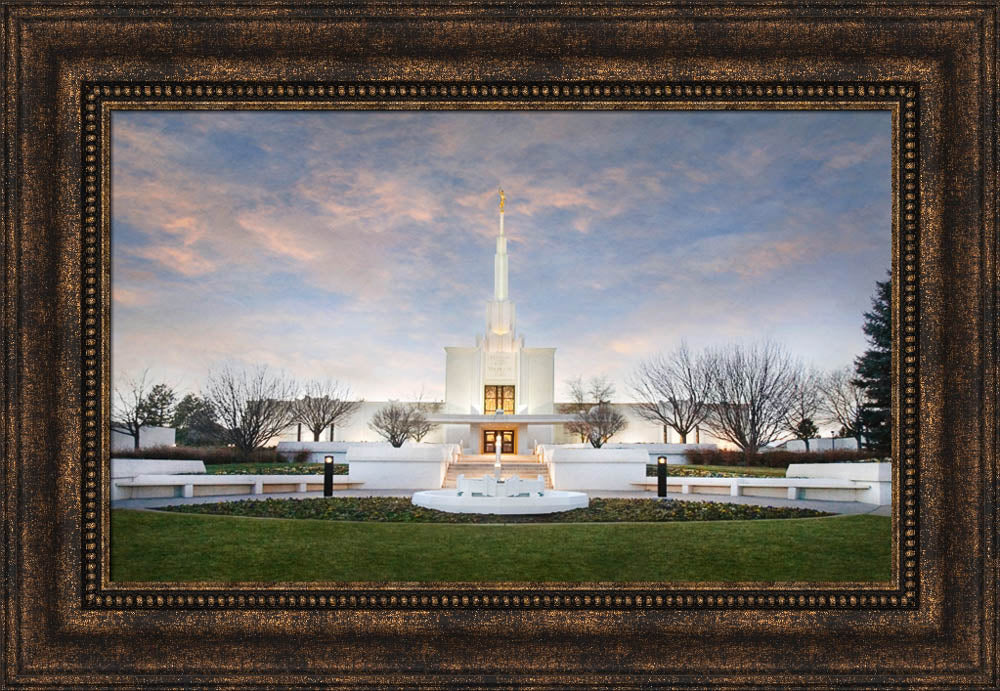 Denver Temple - Winter Sky