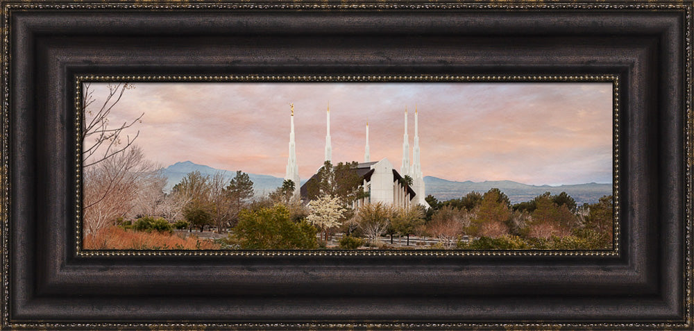 Las Vegas Temple - Sunset Wide Panoramic
