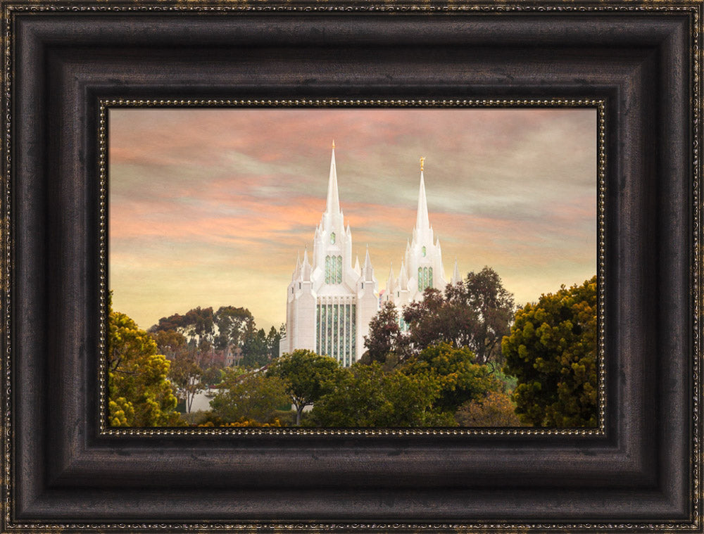 San Diego Temple - Yellow Skies
