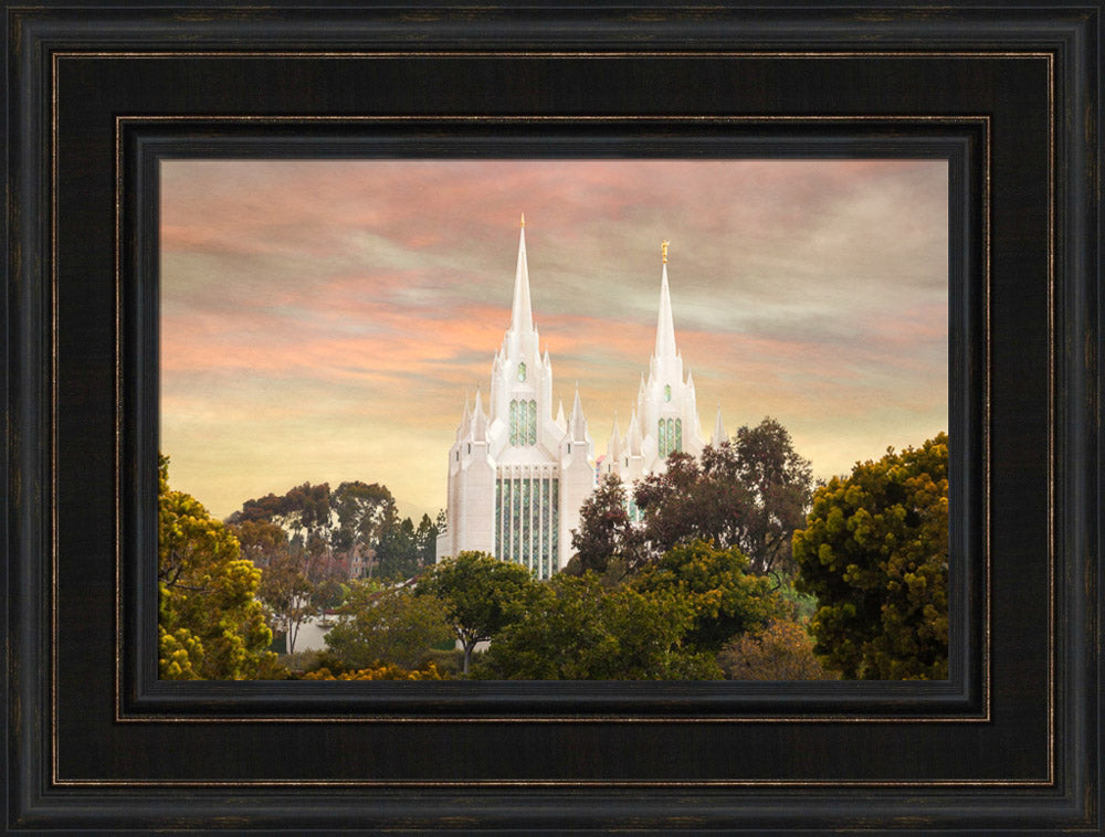 San Diego Temple - Yellow Skies