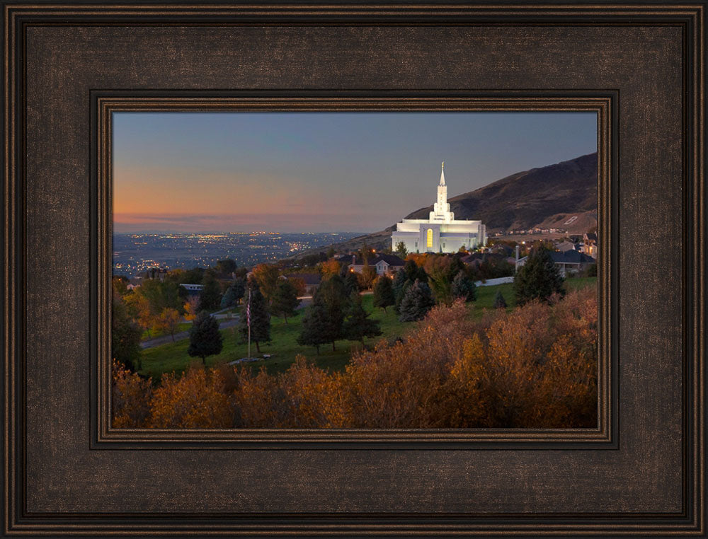 Bountiful Temple - Valley Sunset