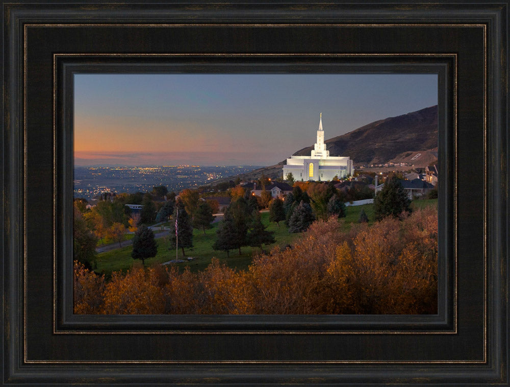 Bountiful Temple - Valley Sunset