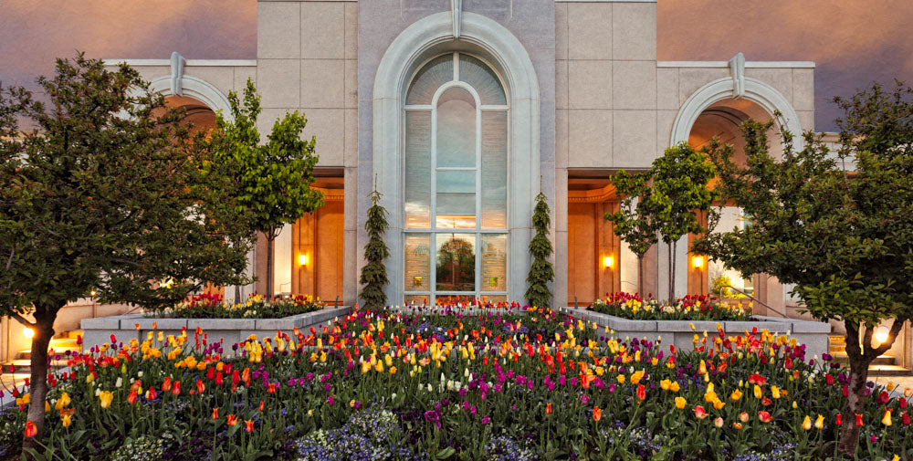 Mt Timpanogos Temple - Blooming Spring