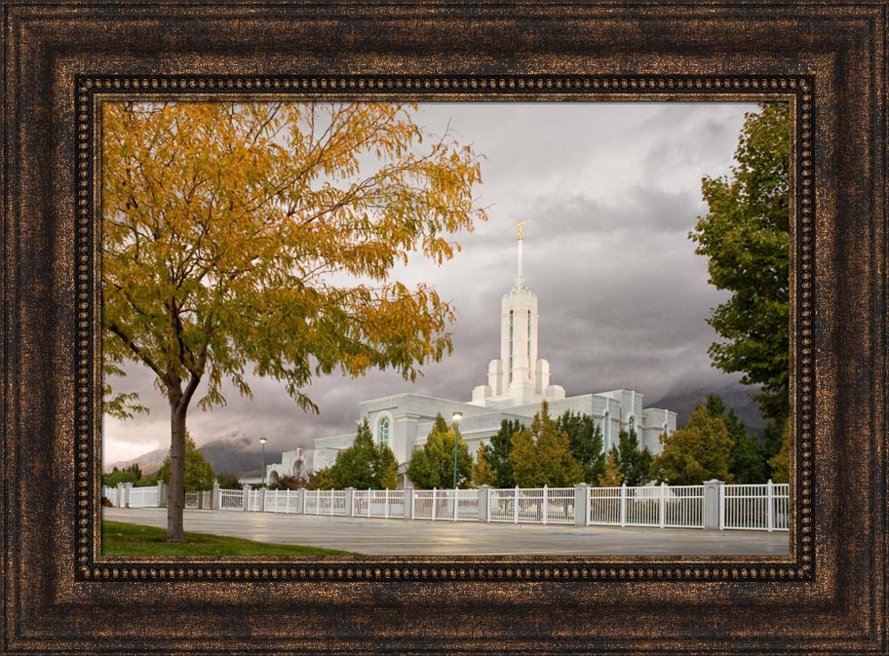 Mt Timpanogos Temple - Fall Yellow Trees