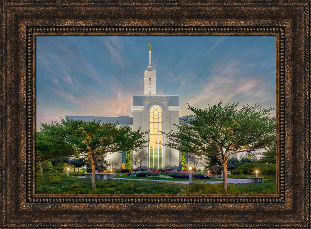 Mt Timpanogos Temple - Evening in the Garden