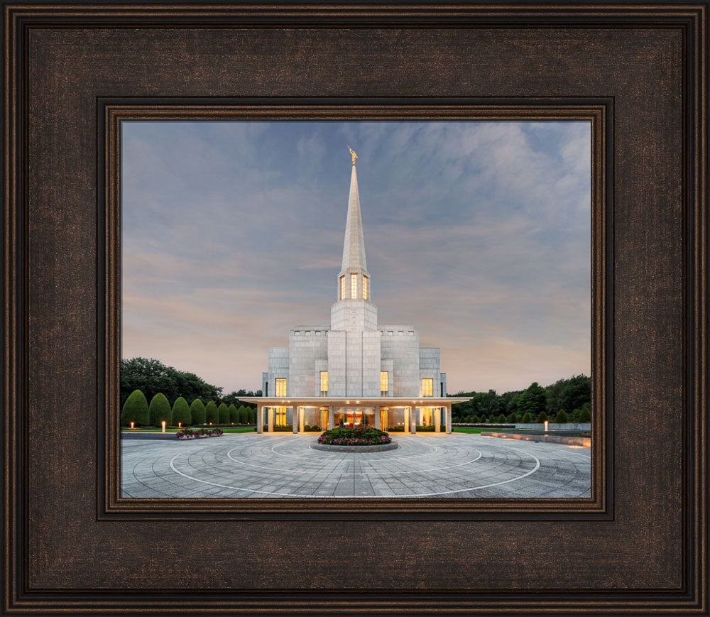 Preston England Temple - Morning Light