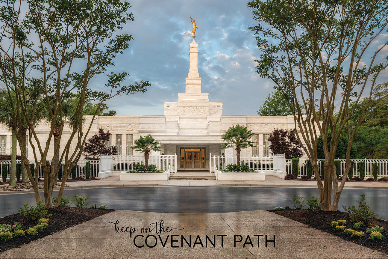 Columbia Temple - Covenant Path 12x18 repositionable poster