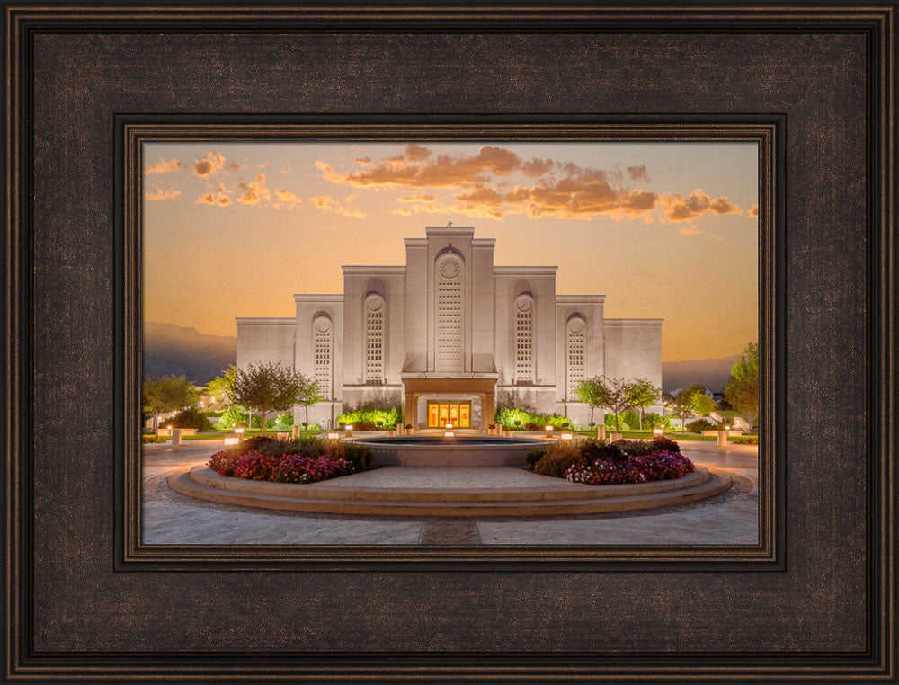 Albuquerque Temple - Amber Dawn by Robert A Boyd