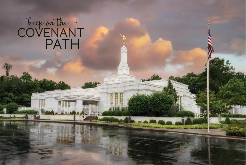 Louisville Temple - Covenant Path 12x18 repositionable poster