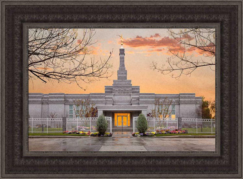 Fresno Temple - Sunrise by Robert A Boyd