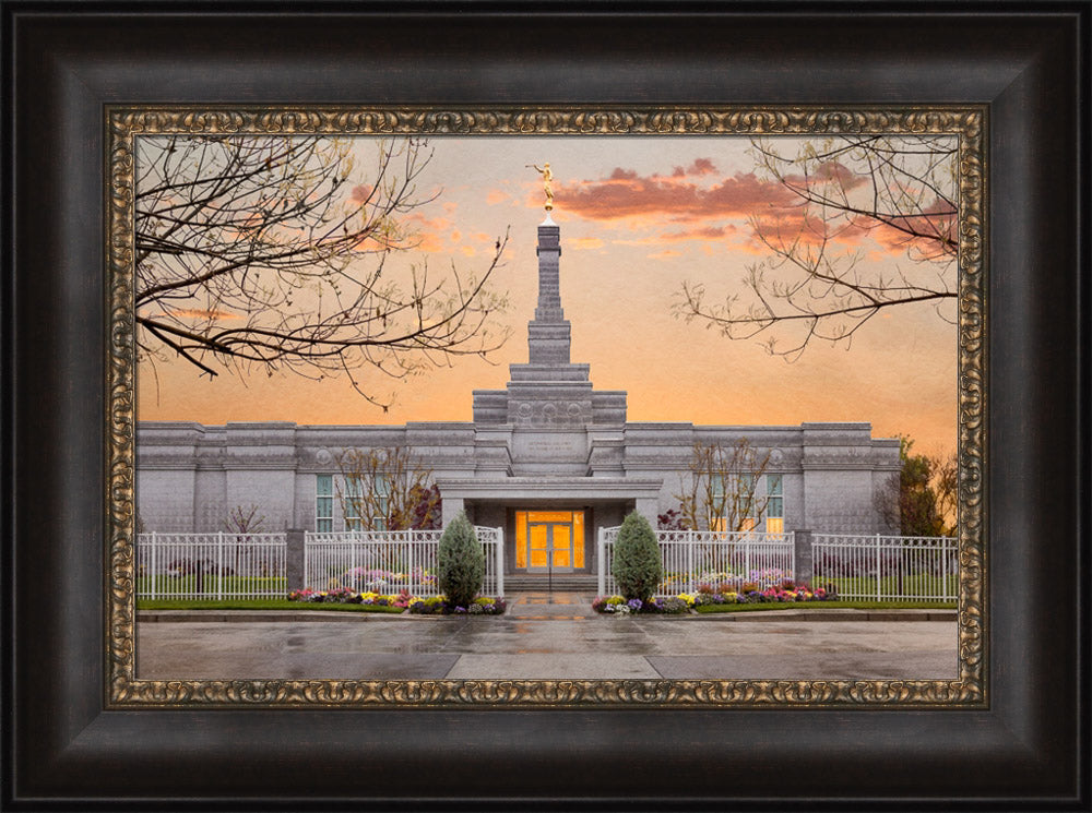 Fresno Temple - Sunrise by Robert A Boyd