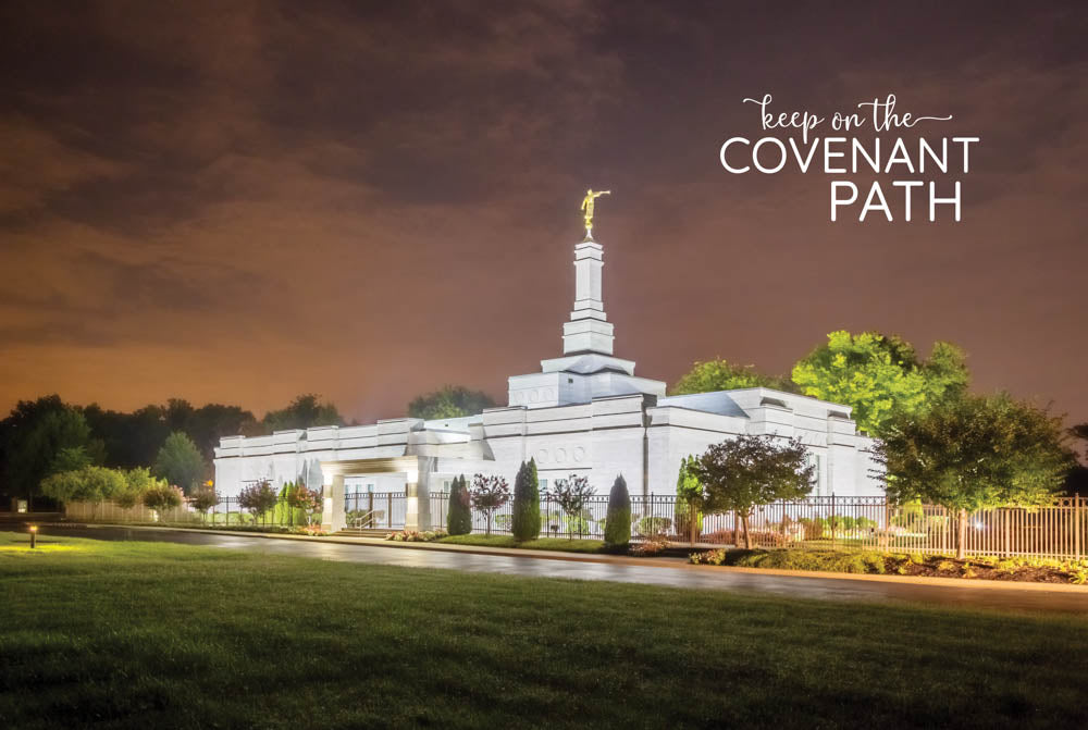 Nashville Temple - Stormy Sky 12x18 repositionable poster