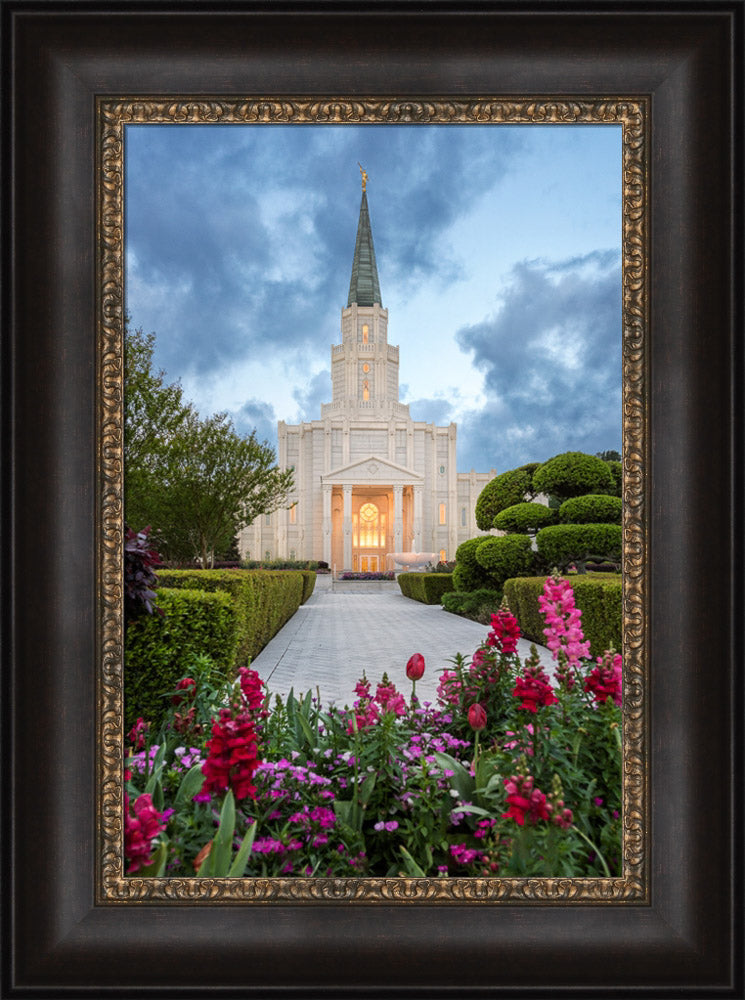Houston Temple - Spring Tulips