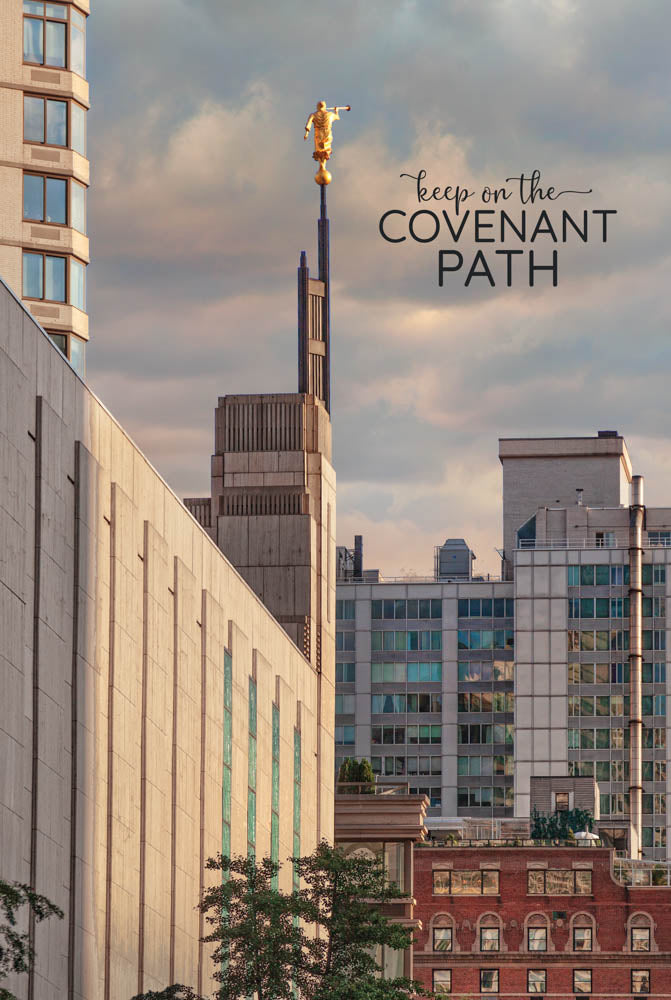 Manhattan Temple - Spire in the City 12x18 repositionable poster