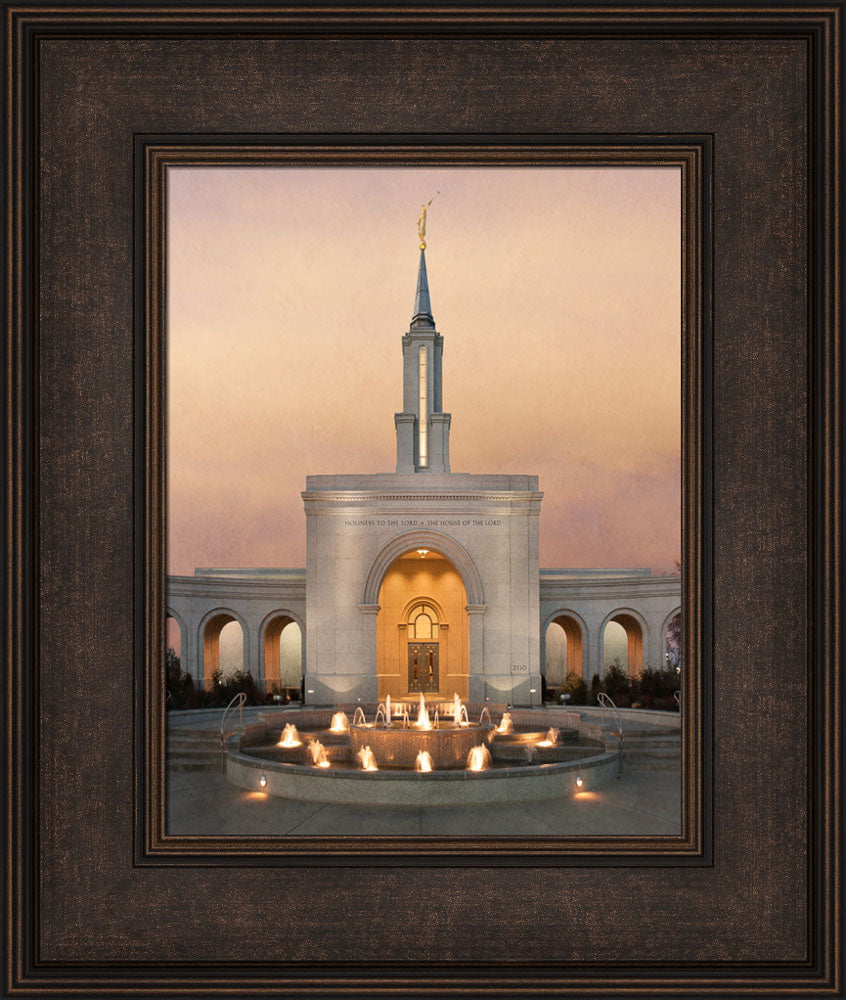 Sacramento Temple - Evening Fountain