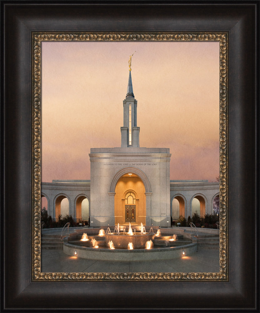 Sacramento Temple - Evening Fountain