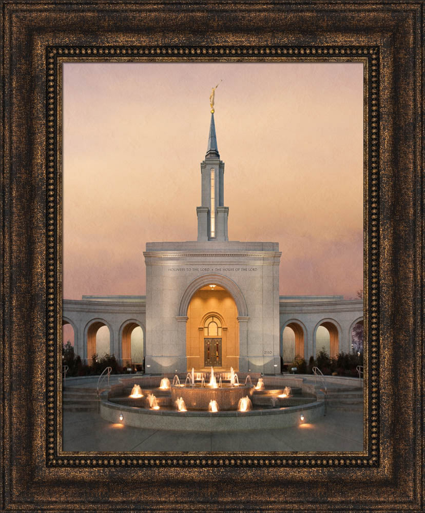 Sacramento Temple - Evening Fountain