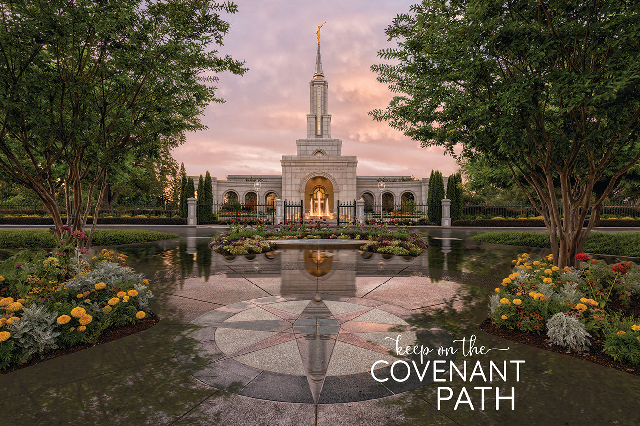 Sacramento Temple - Covenant Path 12x18 repositionable poster