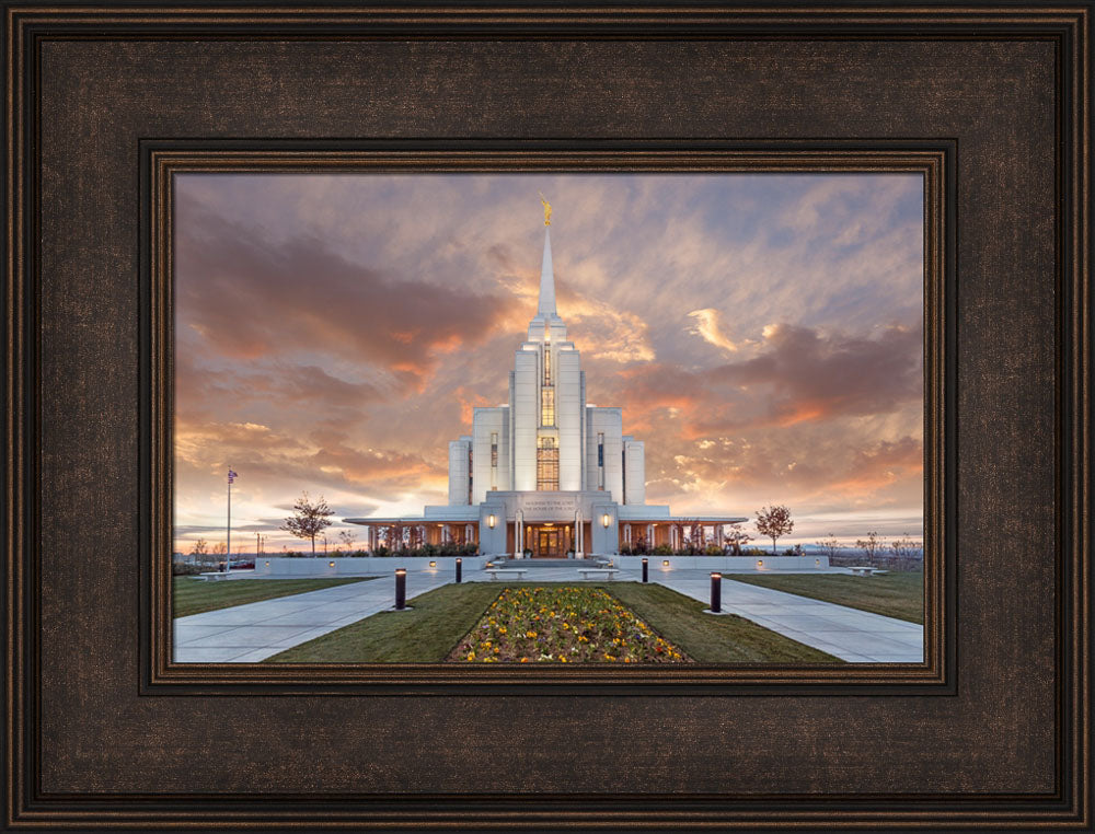 Rexburg Temple - Autumn Sunset