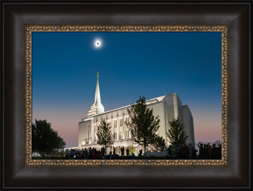 Rexburg Temple - Eclipse by Robert A Boyd