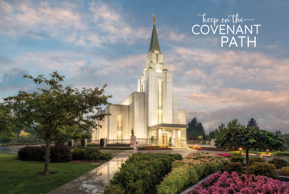Vancouver BC Temple - Covenant Path 12x18 repositionable poster