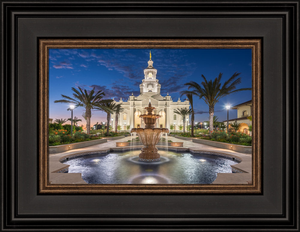 Tijuana Temple - Fountains by Robert A Boyd