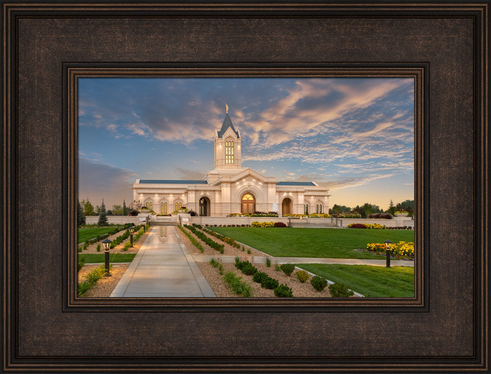 Fort Collins Temple - Sunset Lights