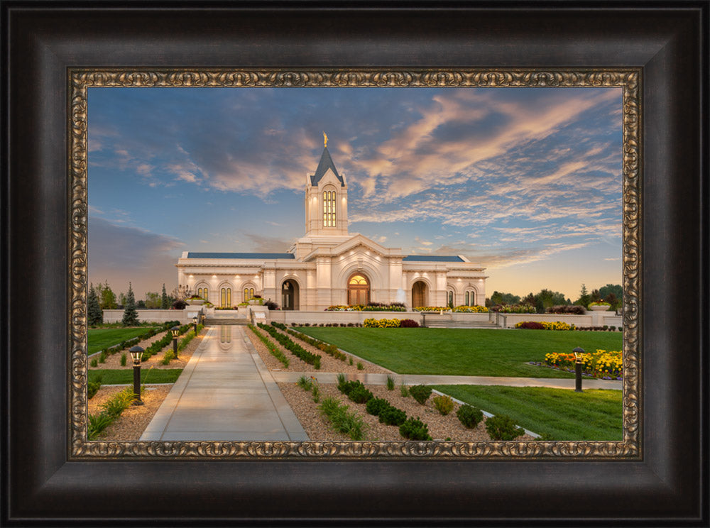 Fort Collins Temple - Sunset Lights