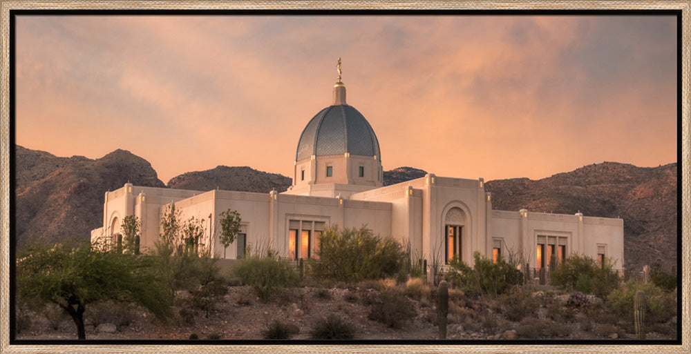 Tucson Temple - Summer Sunset