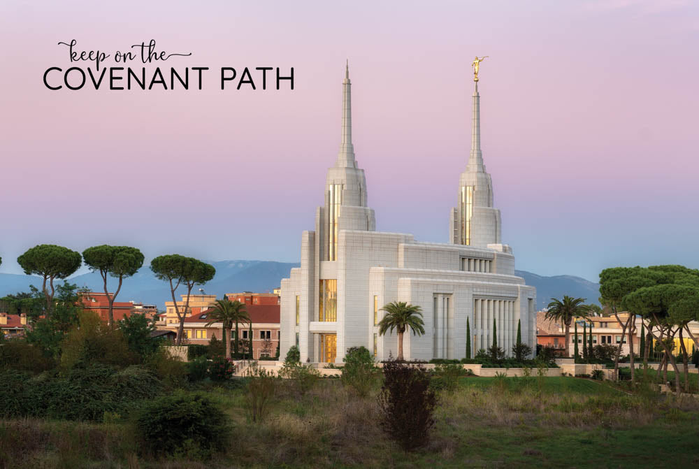 Rome Temple - Sunset 12x18 repositionable poster