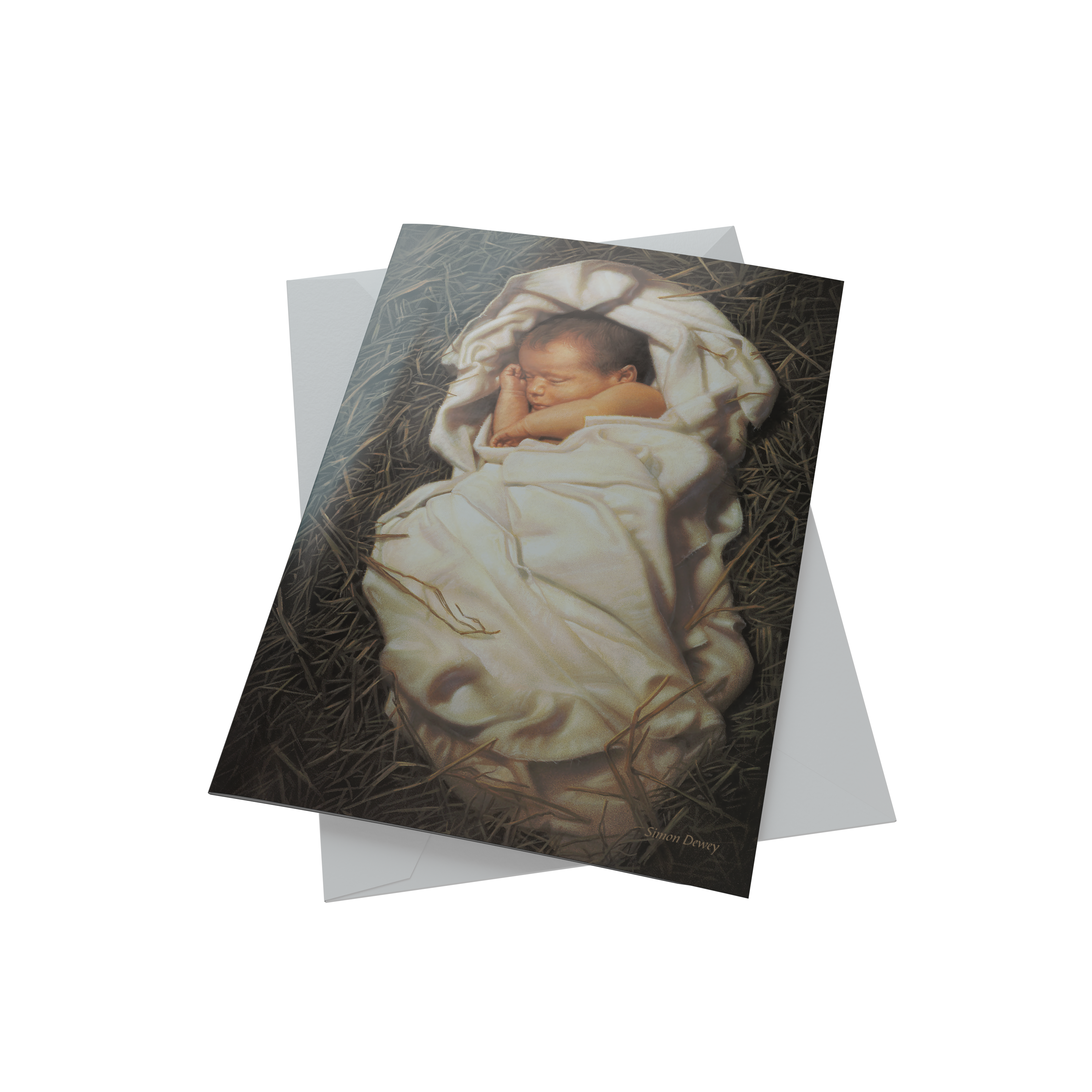 Simon Dewey "For Unto Us a Child is Born"  Boxed Christmas Cards  (20 Each of 1 Design)