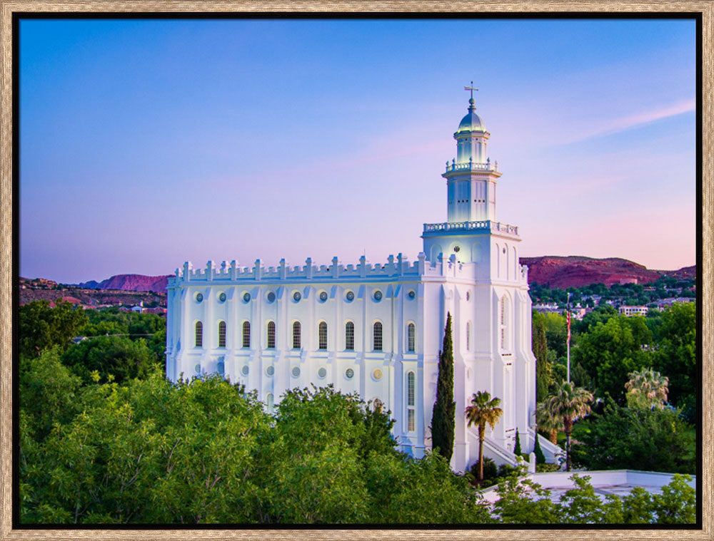 St George Temple - From the Trees