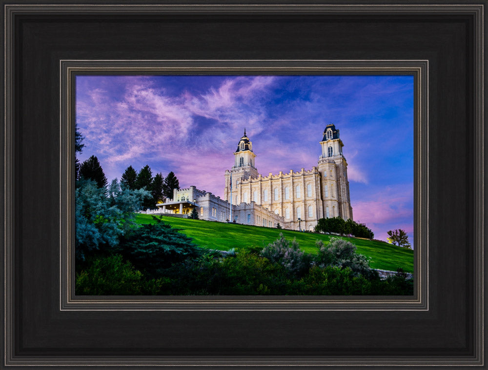 Manti Temple - Purple Sky