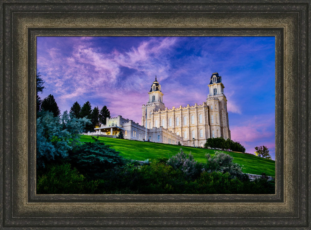 Manti Temple - Purple Sky