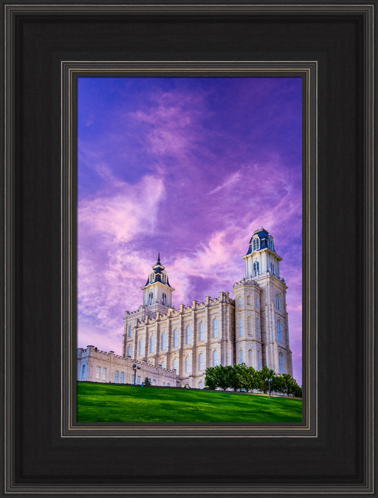 Manti Temple - Pink Sunrise