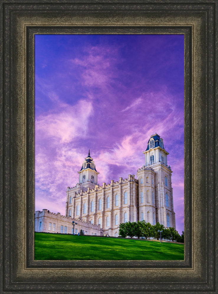Manti Temple - Pink Sunrise