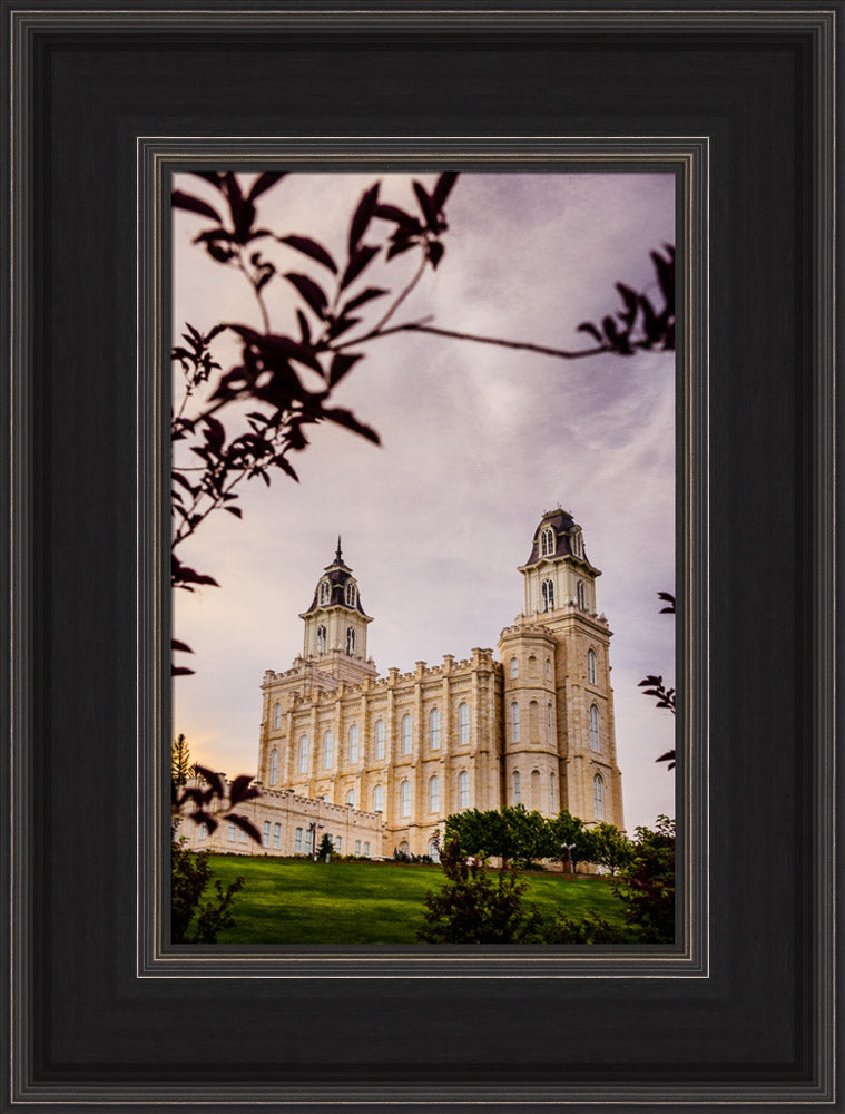 Manti Temple - Framed by Leaves