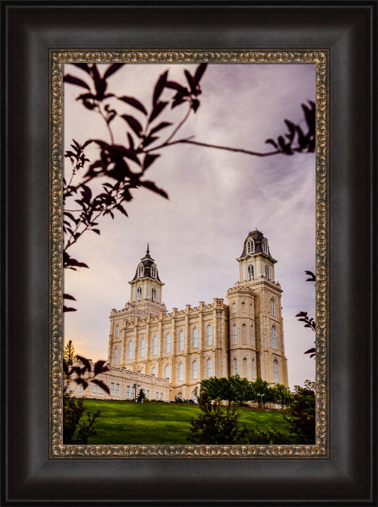 Manti Temple - Framed by Leaves