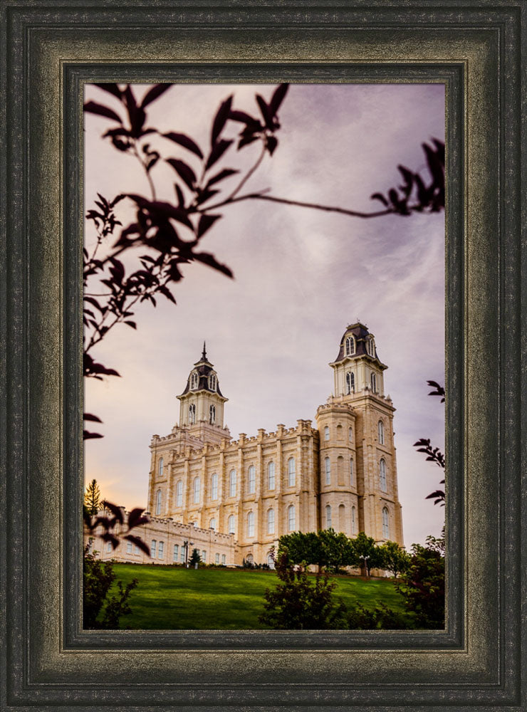 Manti Temple - Framed by Leaves